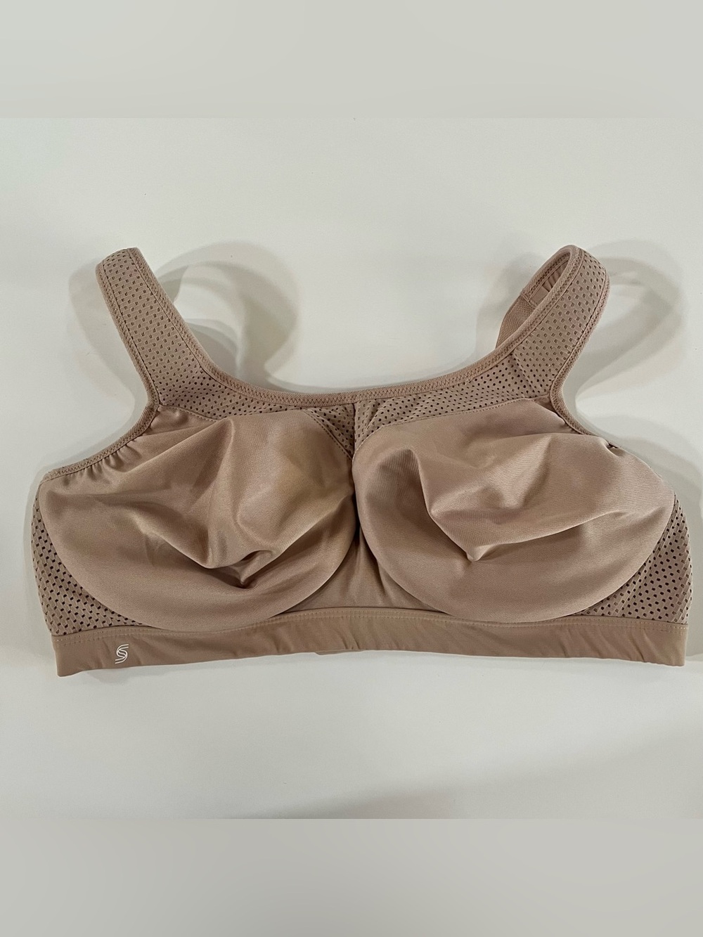 Glamorise Sport Tan Wireless Comfort Sports Support Bra, size 40D